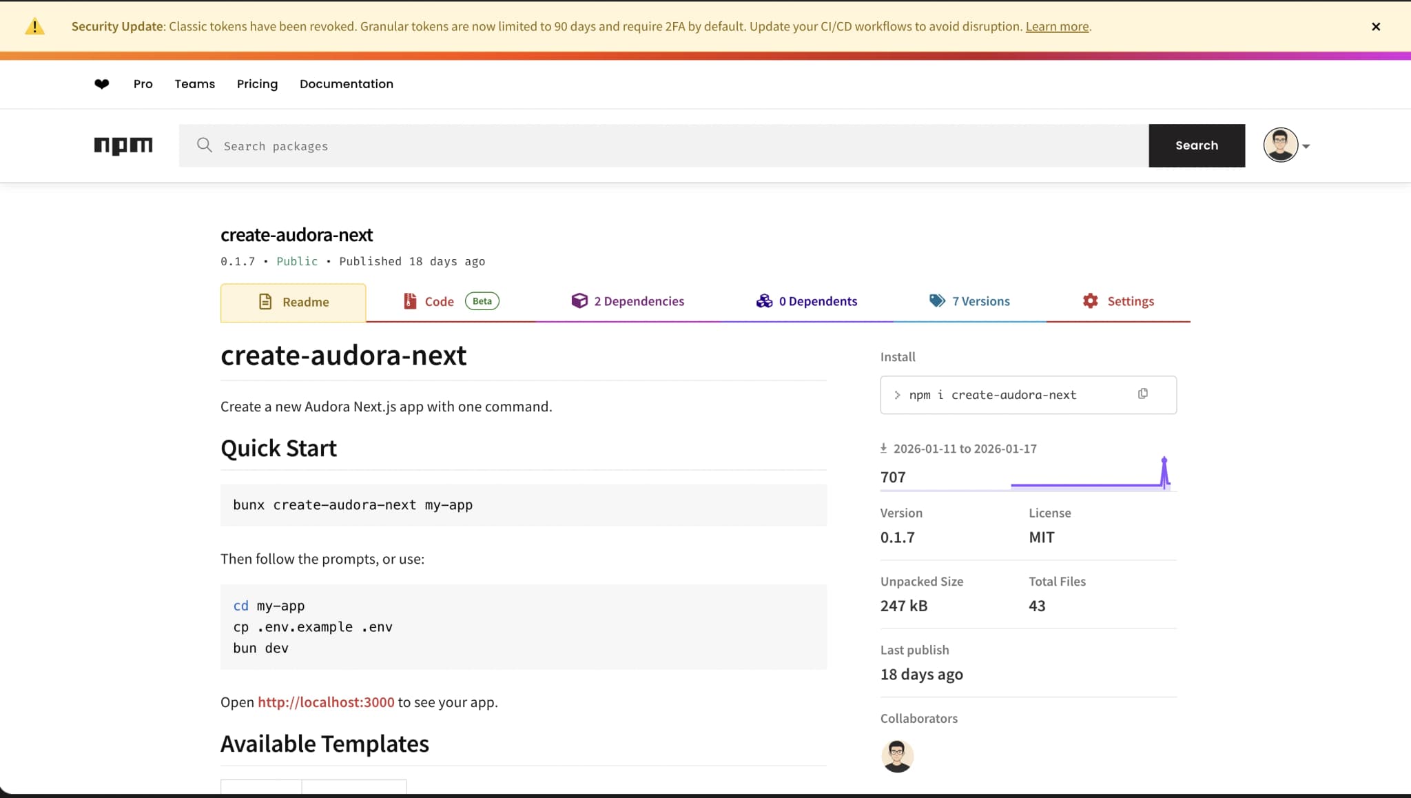 create-audora-next preview