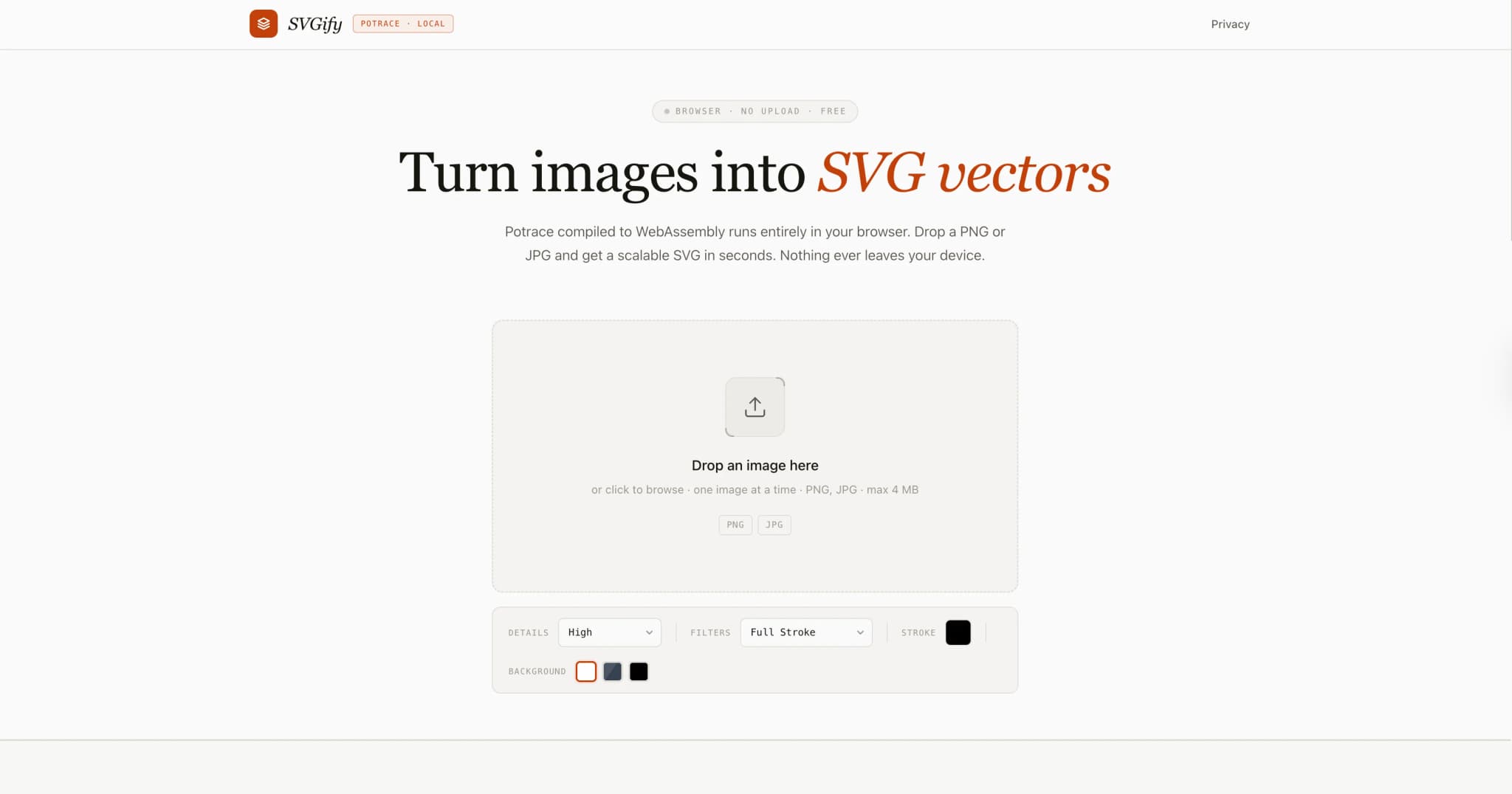 SVGify preview